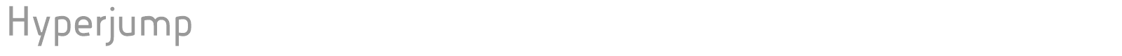 Hyperjump font preview